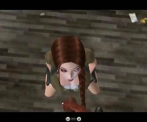 Lara Croft Interracial 3D