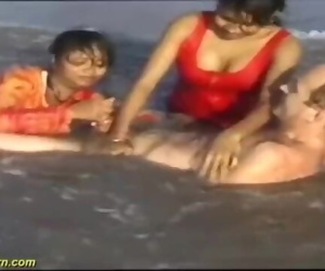 threesome indian beach..