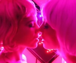 Angels kissing Barbie..